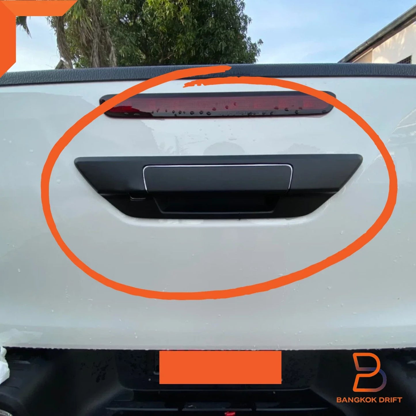 Matte Black Tailgate Handle Cover for Toyota Hilux Ute Revo (2015-2024)