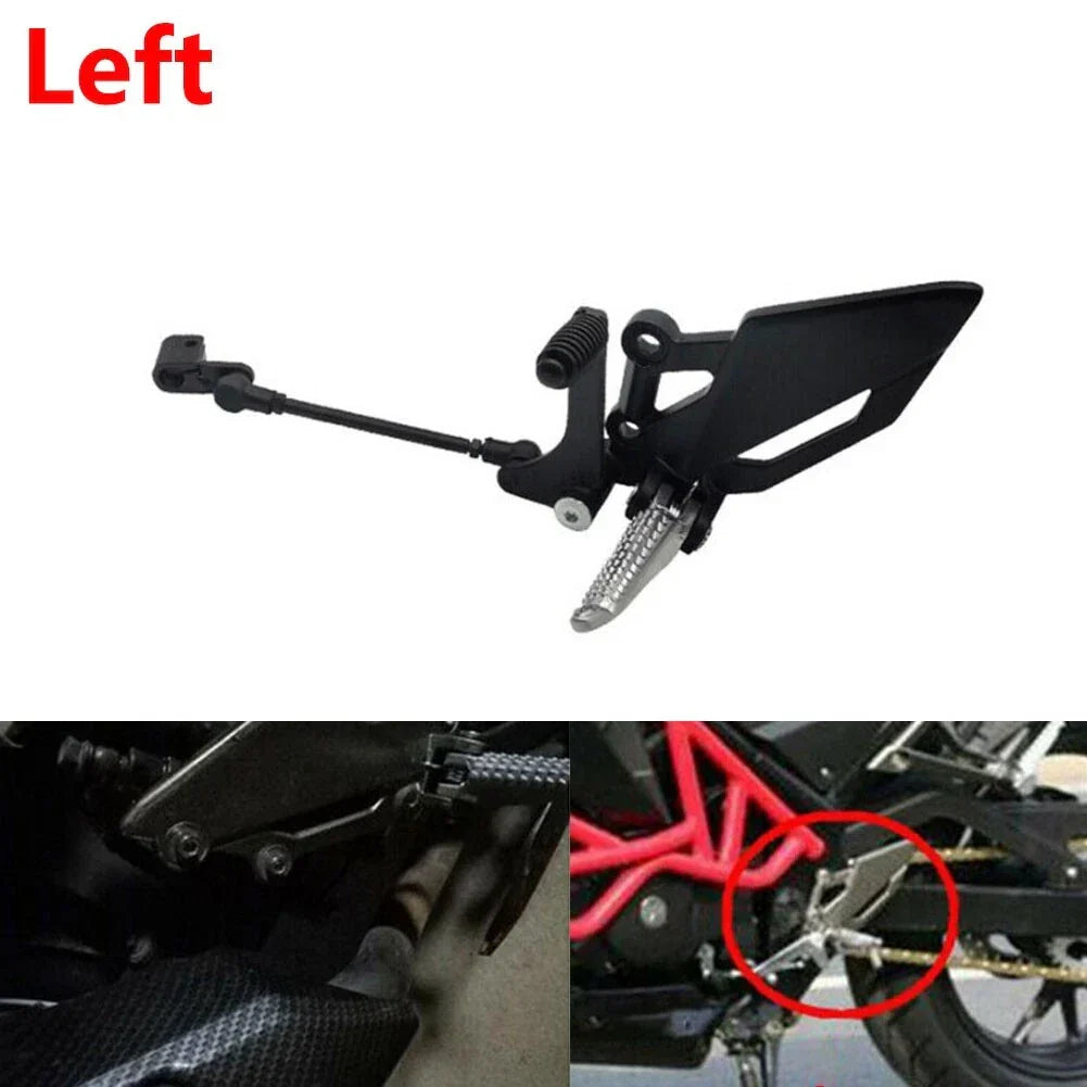 1 Foot Peg Bracket Brake Pedal Lever Assembly for Kawasaki EX 250R