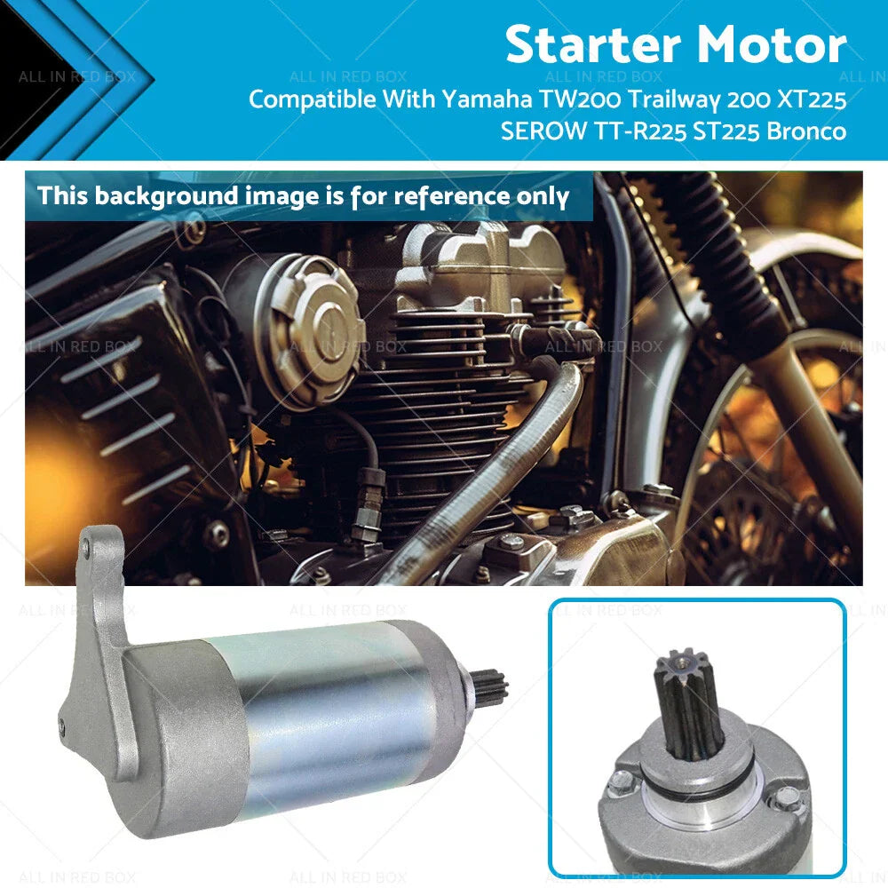 Motor Starter for Yamaha TW200 XT225 SEROW TTR225 ST225 Bronco (2001-2023)