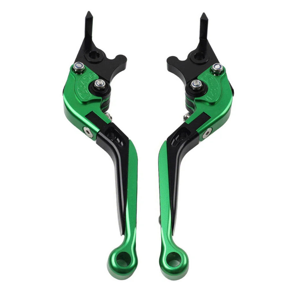 CNC Green Extendable Brake Clutch Levers for Yamaha FJR1300, XJR1300 (04-20)