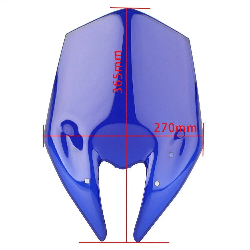 Windscreen for Kawasaki Z800 (2013-2016) ABS Plastic Blue