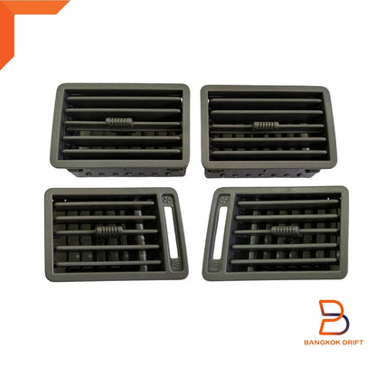 4x AC Heater Vents Grey for Holden Rodeo TF Pickup (1988-1996)