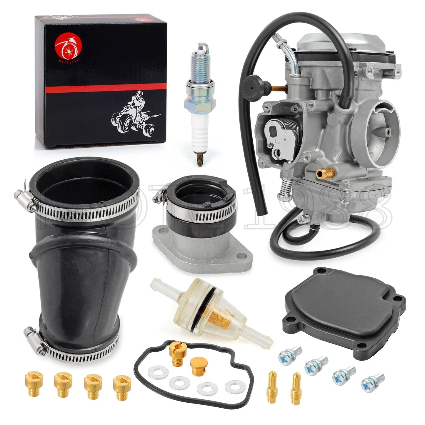 Carburetor Carb + Intake Manifold Boot for Yamaha Wolverine 350 (1996–2005)