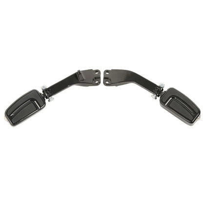 Black Rear Footpeg Mount Bracket for Harley Dyna Super Glide Low Rider (06-17)