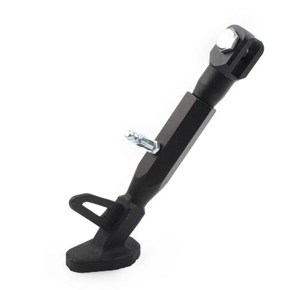 Adjustable Kickstand Foot Side Stand for Universal Motorcycle - Black