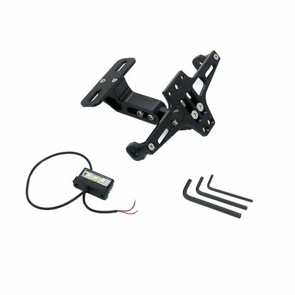 Universal Motorcycle Fender LED License Plate Bracket Holder Tidy Tail AU