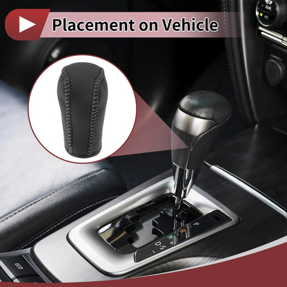Gear Shift Knob Cover for Honda Inspire (2023) - Gray Faux Leather