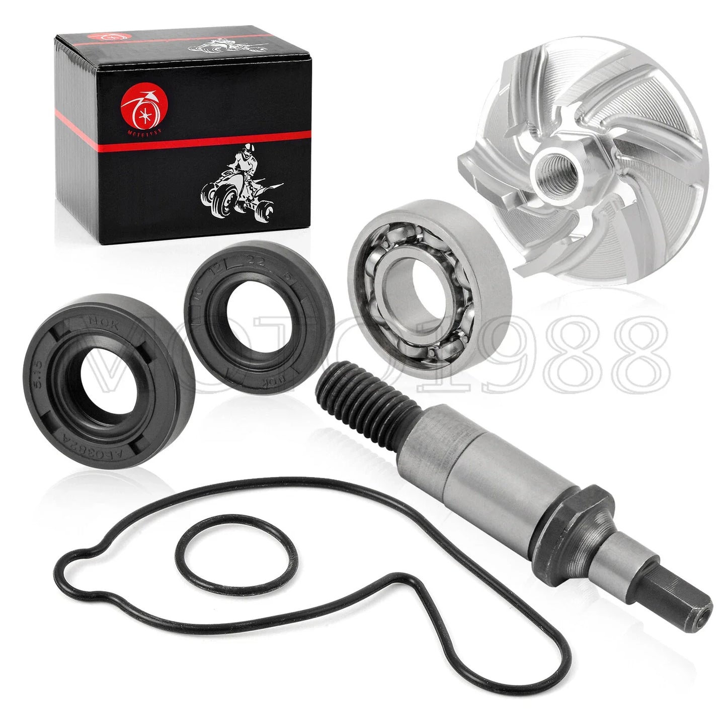 Water Impeller Shaft Bearing Seal Kit for Yamaha YZ450F (1998–2024)