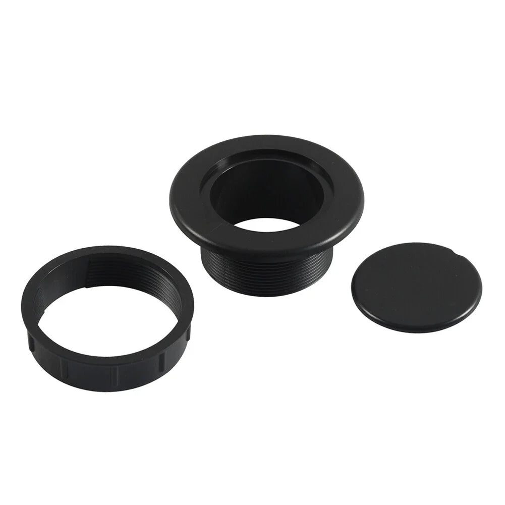 Black Table Umbrella Hole Ring Plug Cap Set for Outdoor Table Cover