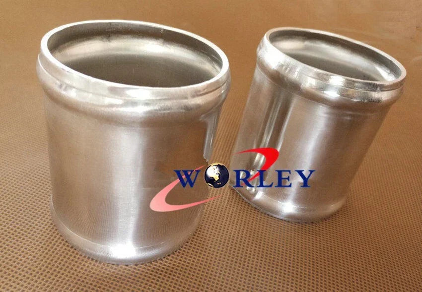 57mm 2.25" x 76mm Straight Aluminium Pipe Swaged Tube Joiner for Car