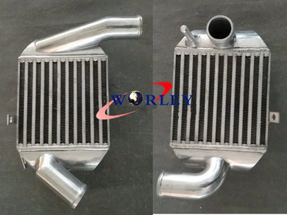 90MM Thick Aluminum Intercooler Pair for Audi A4 B5 S4 RS4 A6 C5 2.7T (1996-2001)