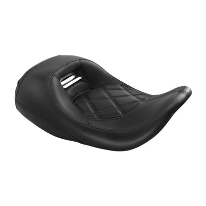 Black Solo Driver Seat for Harley Touring Street Road Glide Baggers (2008-2023)