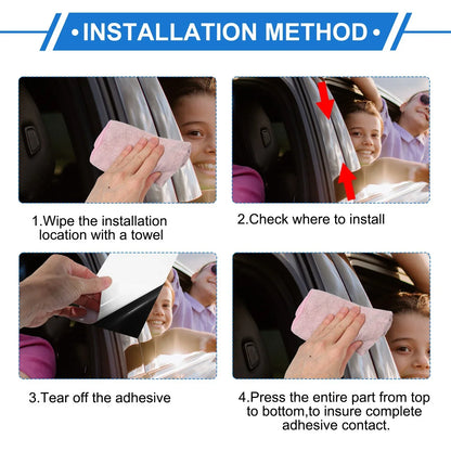 8 Pcs Black Door Pillar Window Trim for Hyundai Elantra (2007-2010)