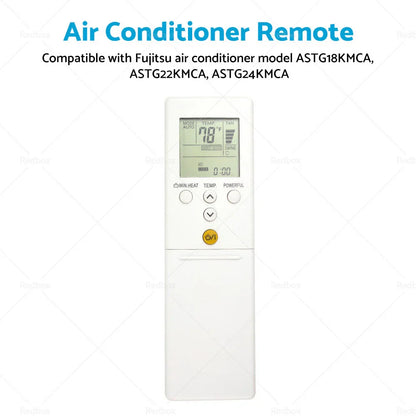 A/C Remote Replacement for Fujitsu ASTG18KMCA ASTG22KMCA ASTG24KMCA