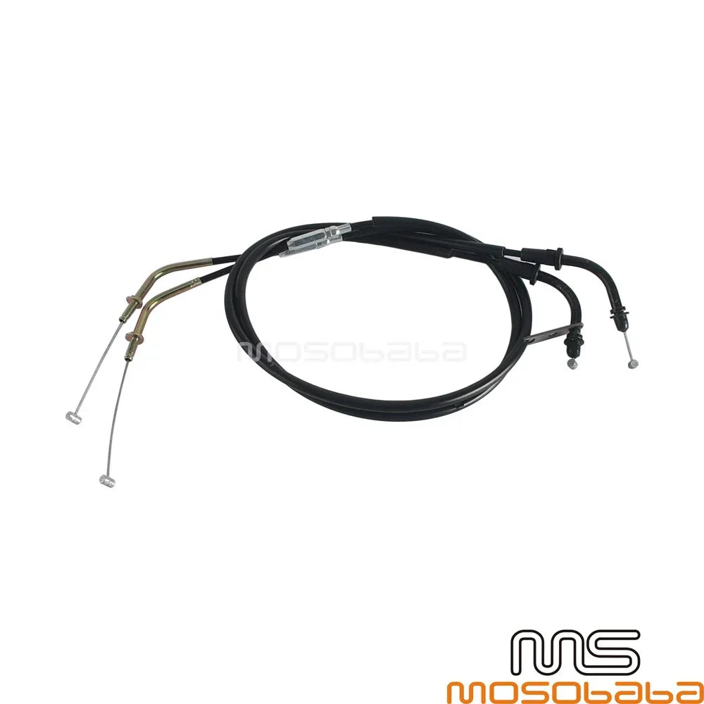 Black Throttle Cables for Kawasaki Vulcan 900 Classic/LT (2006-2018)