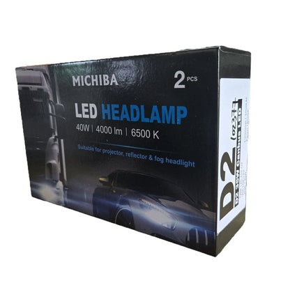 2 x LED Headlight Bulb Globe 12V 35W 4000LM 6500K Canbus