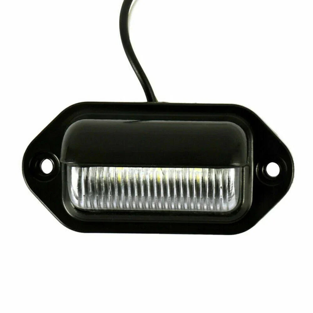Waterproof / 6 LED 12V / License Plate Light for Car Boat Truck Trailer