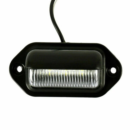 Waterproof / 6 LED 12V / License Plate Light for Car Boat Truck Trailer