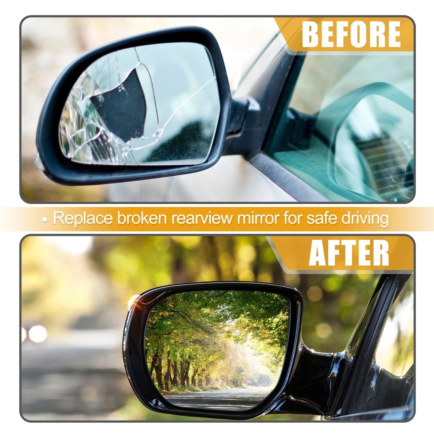 Right Side Rearview Heated Mirror Glass for BMW 5 Series