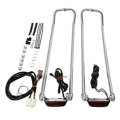 Saddlebag Lid Top Rail & LED Light for Harley Touring Road King (1994-2013)