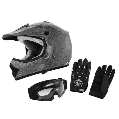 Youth Motorcross Helmet for Motorcycle Size S M L XL DOT Kid Dirt Bikes ATV