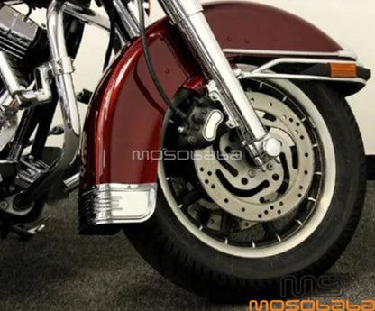 Ribbed Front Fender Trim Skirt for Harley Tri Electra Glide Road King (2014-2022)