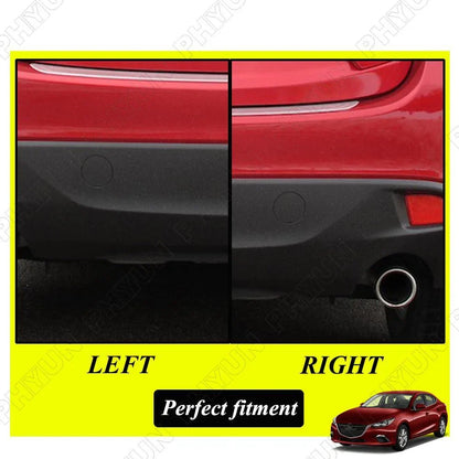 Rear Bumper Tow Hook Cover Cap Black for Mazda 3 (2014-2016)