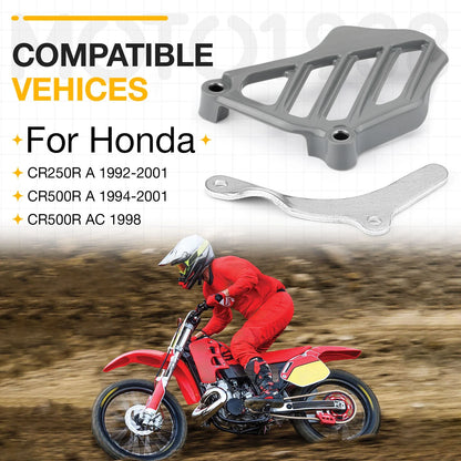 Front Sprocket Cover & Chain Guide for Honda CR250R CR500R (1992–2001)