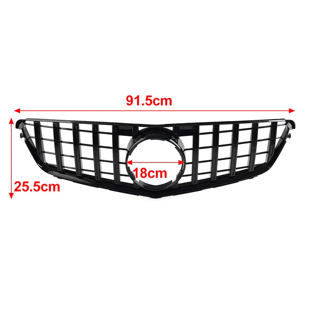GTR Style Front Bumper Grille for Benz C Class W204 (2007-2014) Silver