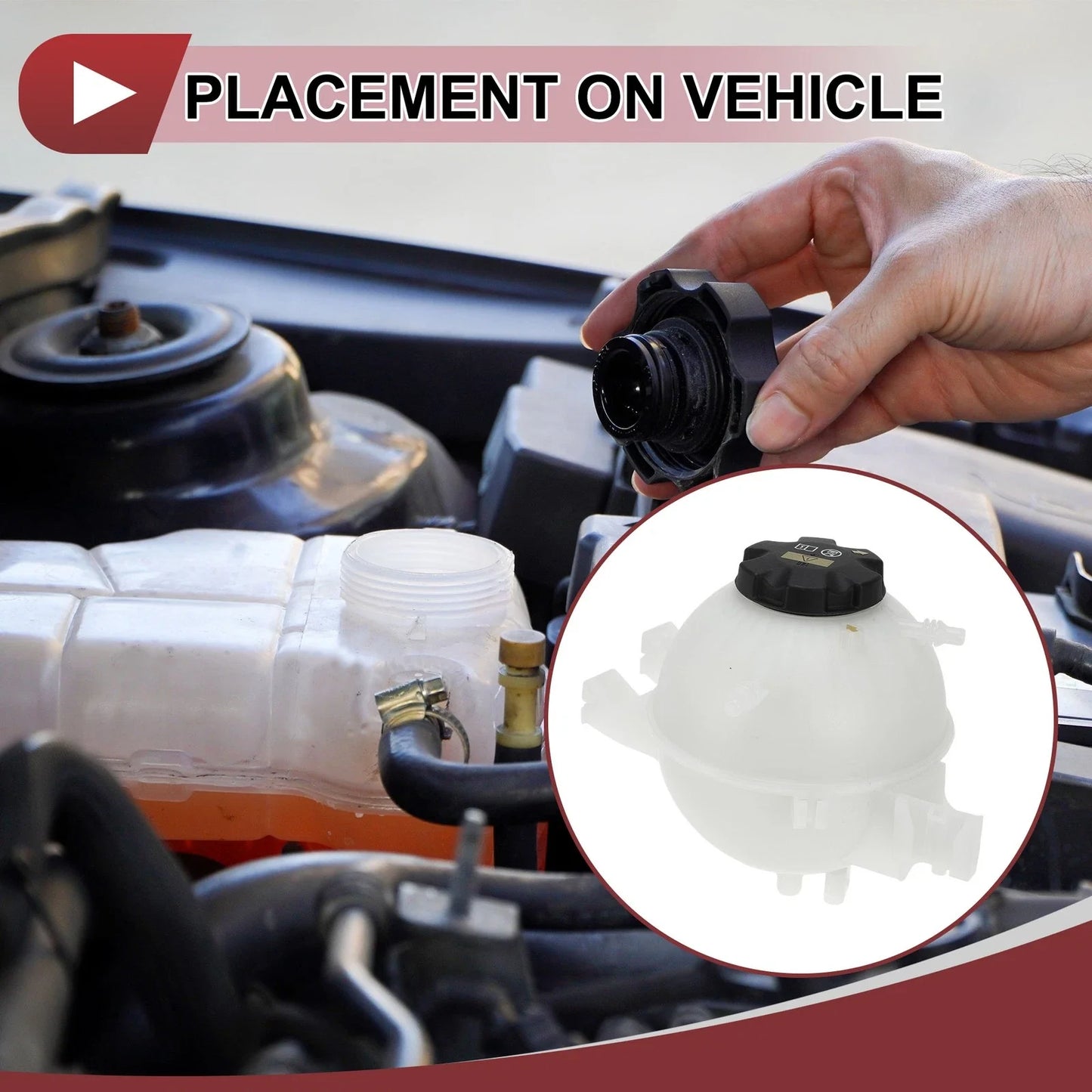 Coolant Expansion Overflow Tank with Cap for BMW X3 X4 G01