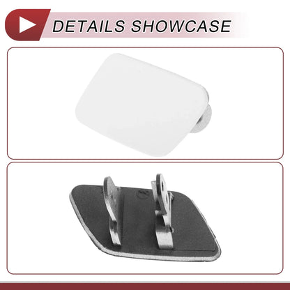 Front Left Bumper Trim Nozzle Cover for BMW X5 White (2007-2013)