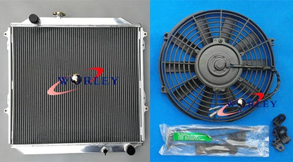 3 Row Radiator + Fan for Toyota Hilux Surf KZN185 KZJ90 KZJ95 (1996-2002)