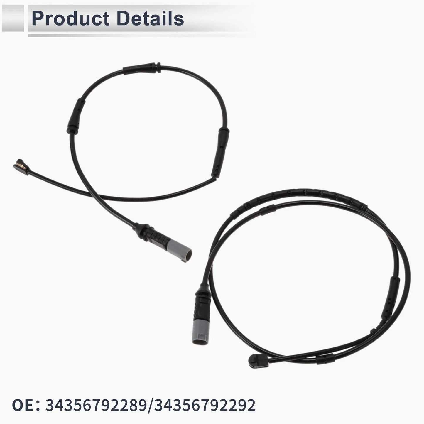 Front & Rear Wheel Brake Pad Wear Sensor for BMW 330i GT xDrive
