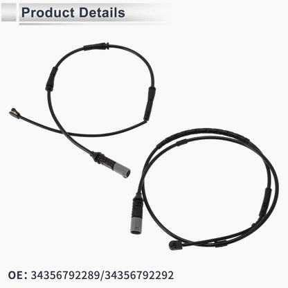 Front & Rear Wheel Brake Pad Wear Sensor for BMW 330i GT xDrive