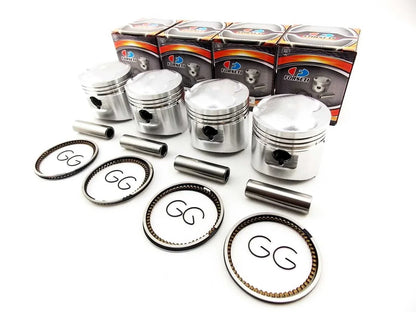 62mm Piston Set w/ Rings & Clips for Honda CB750L DOHC (1979)