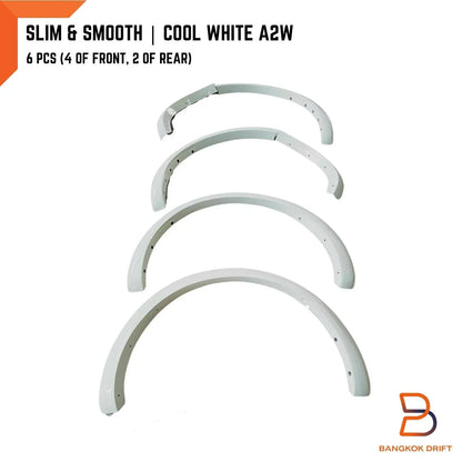 A2W  Cool White Slim Fender Flares for Ford Ranger (2015-2018)