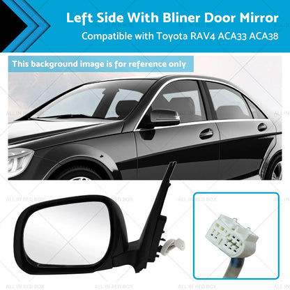 Left Side Door Mirror for Toyota RAV4 ACA33 ACA38 (2008-2012)