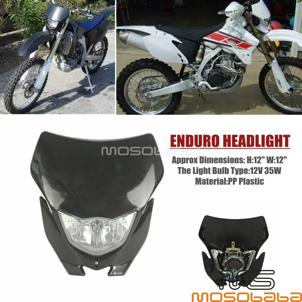 Dirt Bike Headlight Fairing for Honda Yamaha TE Enduro Supermoto