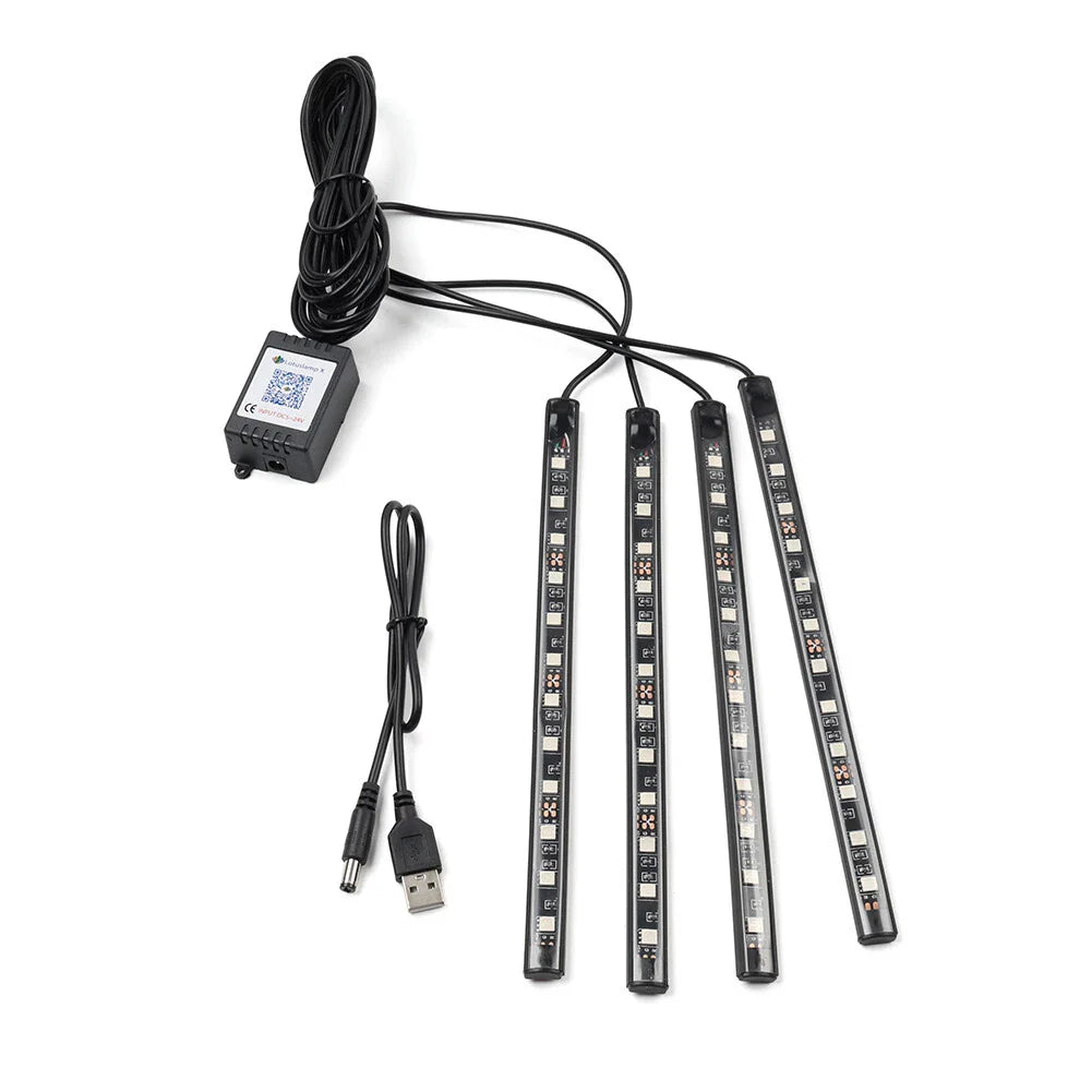 RGB Music Voice Control Floor Atmosphere Light for Car