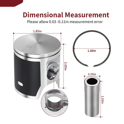 Top End Rubuild Kit 47mm B Piston for Honda CR80R (1992–2002)