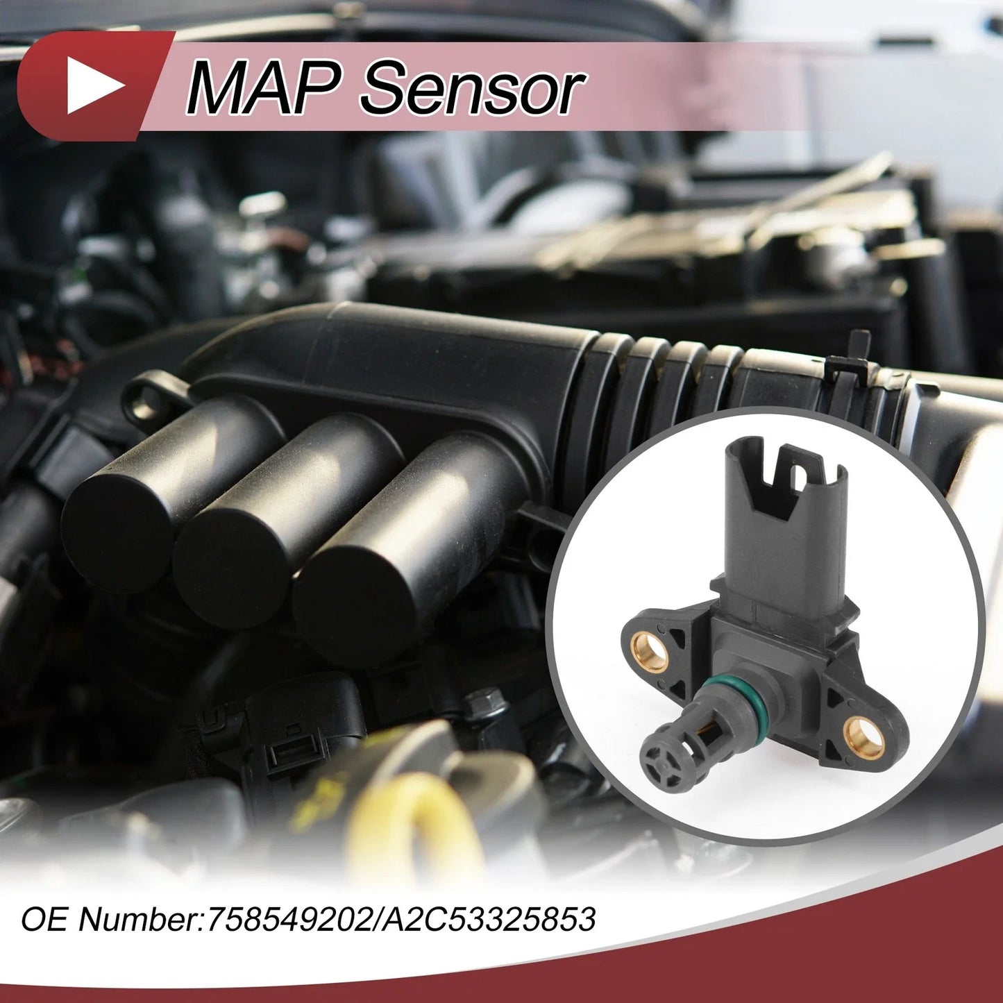 MAP Sensor Manifold Absolute Pressure for BMW X6 (2008-2014)