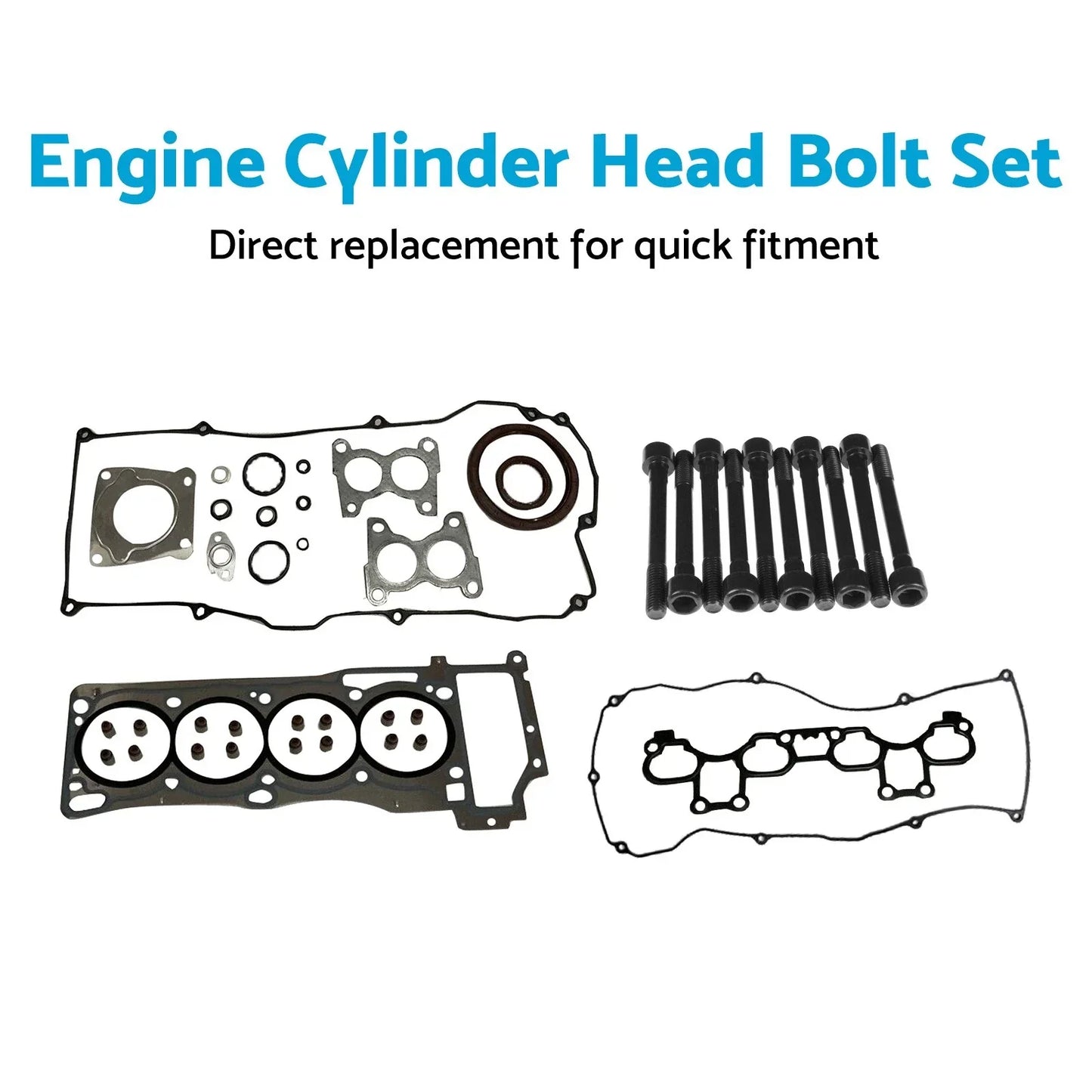 VRS Cylinder Head Gasket & Bolt Set for Nissan Pulsar N16 1.8L (2000-2006)