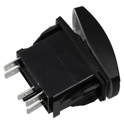 Rocker Switch Black ABS Blue LED Speaker Push Button for Car