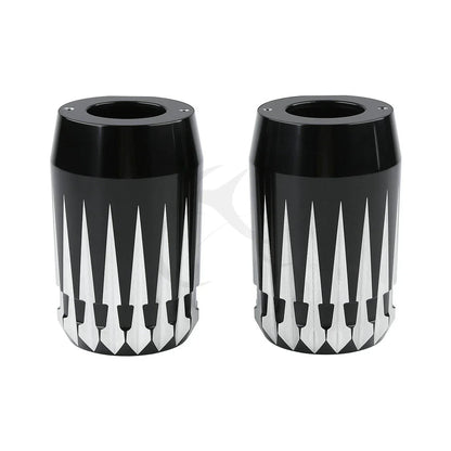 Aluminum Upper Fork Slider Covers for Harley Road King Electra Glide (84-13)