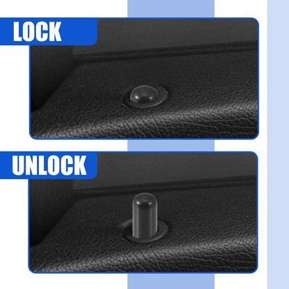 Door Lock Rod Knob and Locking Button Cover for BMW 328i