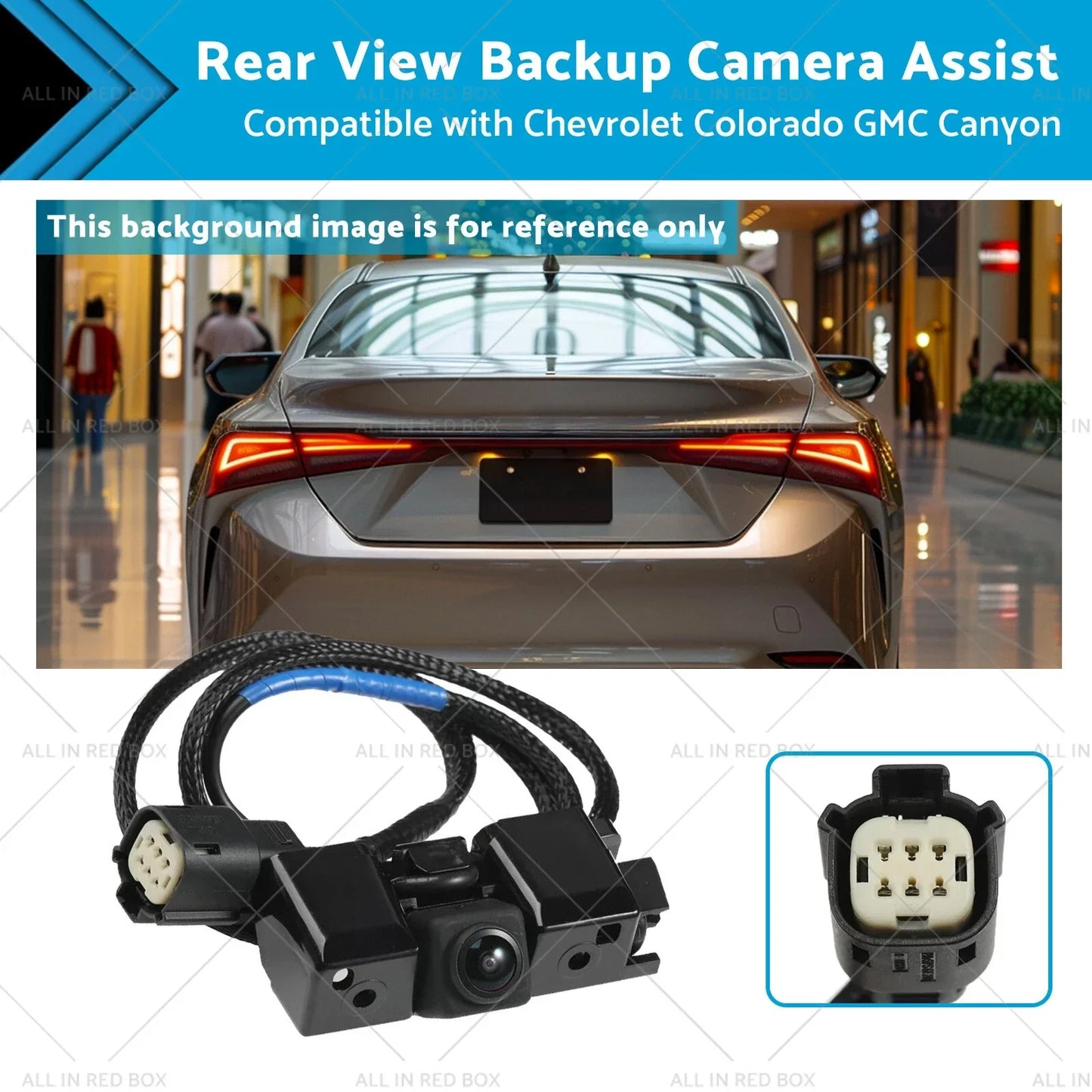 Rear View Backup Camera for GMC Canyon, Chevrolet Colorado (2015-2021)