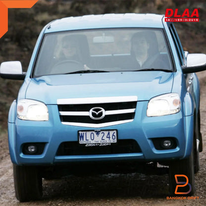 Fog Lamp Spot Light for Mazda BT-50 Ute (2009-2011) Black Cover Trim