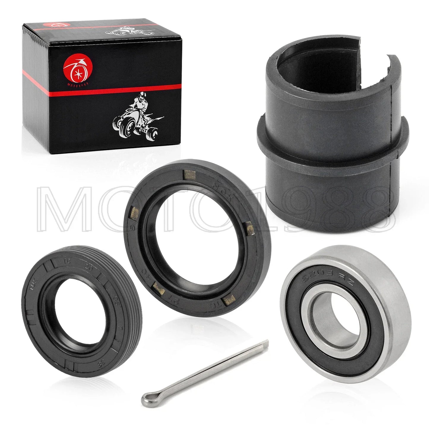 Steering Stem Shaft Bushing Seal Bearing Kit for HONDA TRX250R (1988–1989)