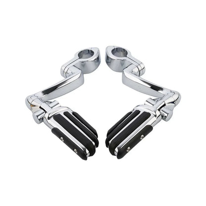 32mm Adjustable Highway Foot Peg Mount Clamps for Harley Touring Softail
