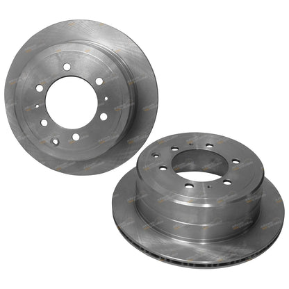 2x Rear Disc Brake Rotors for Toyota Landcruiser FZJ80 HDJ80 HZJ80 (1992-1998)